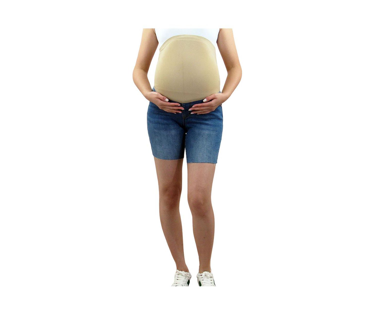 Maternity Bermuda Shorts with Belly Band
