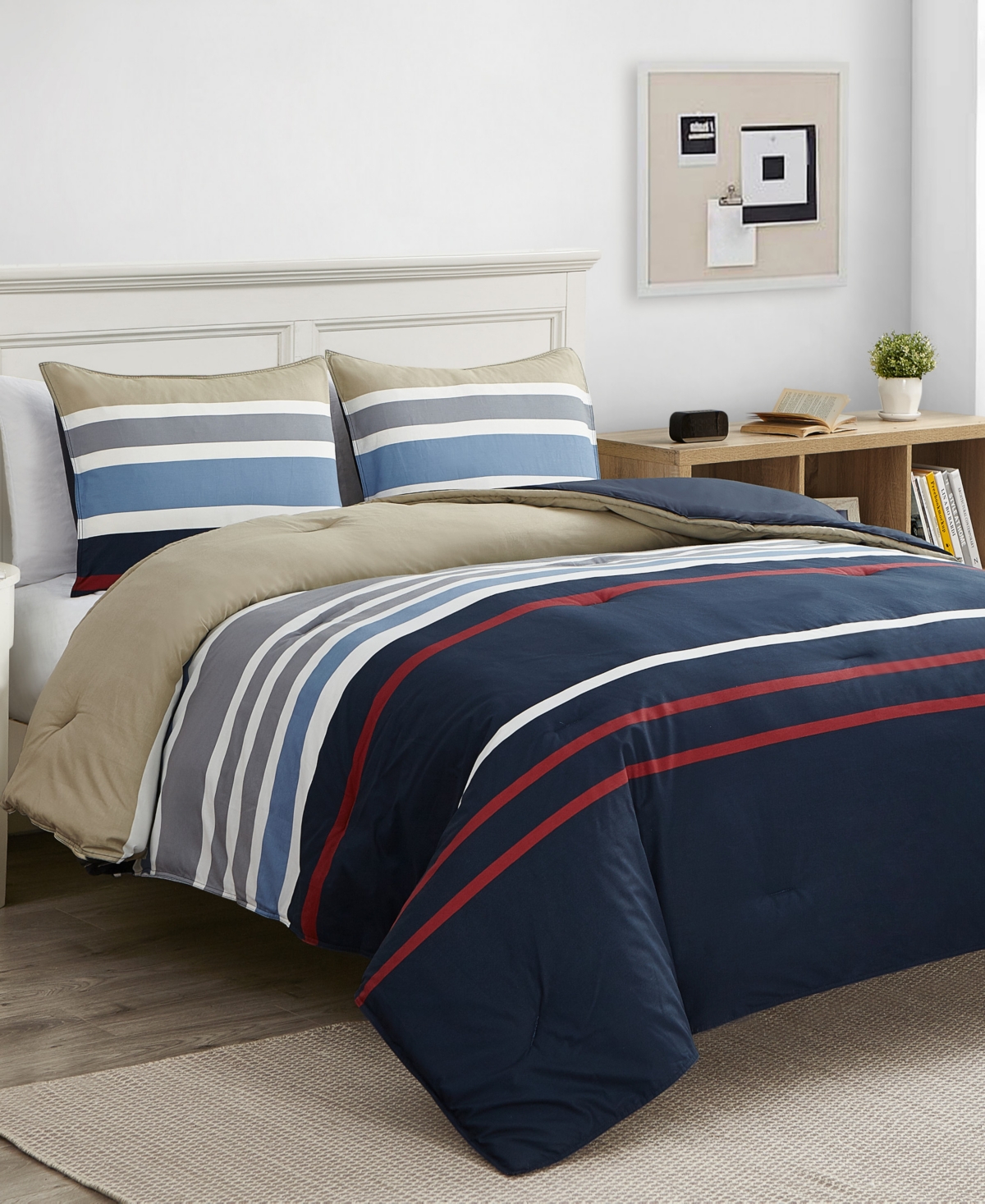 Nautica Bradford Reversible 3-Piece Comforter Set