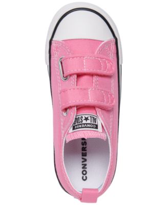Toddler Girls Chuck Taylor All Star 2V Ox Stay-Put Closure Casual Sneakers from Finish Line