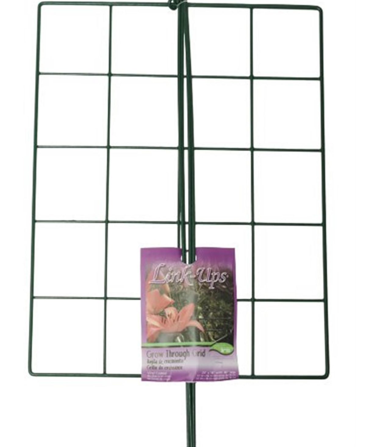 Link-Ups Grow Through Grid Plant Support Rectangle - Natural White