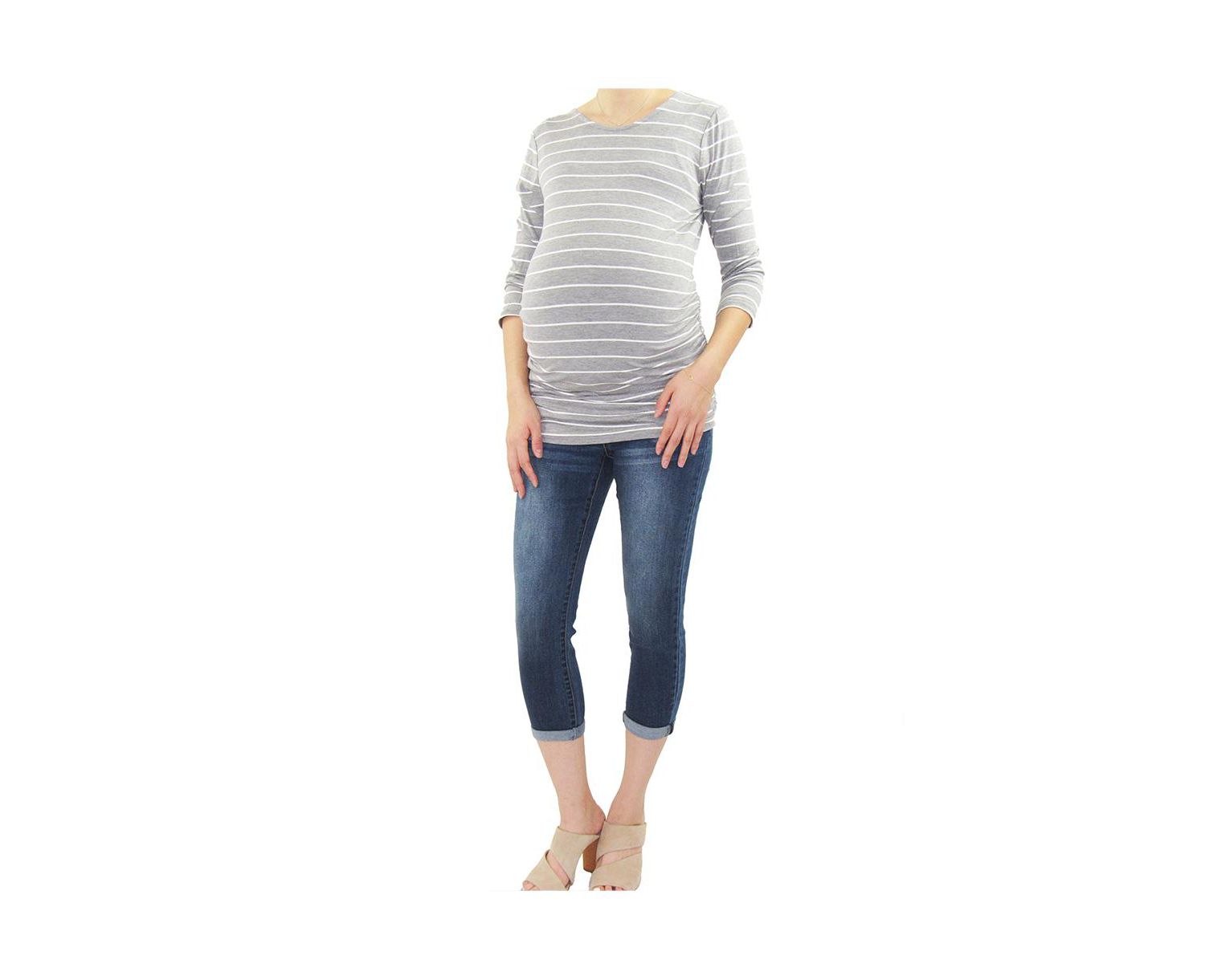 Cuffed Maternity Skinny Jean