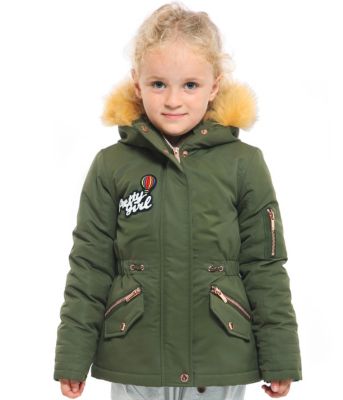Girls Parka Jacket with Insulated Hood