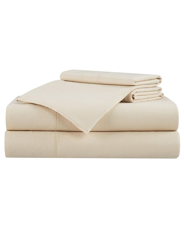 Aston and Arden Linen and Eucalyptus Lyocell Queen Sheet Set, 1 Flat