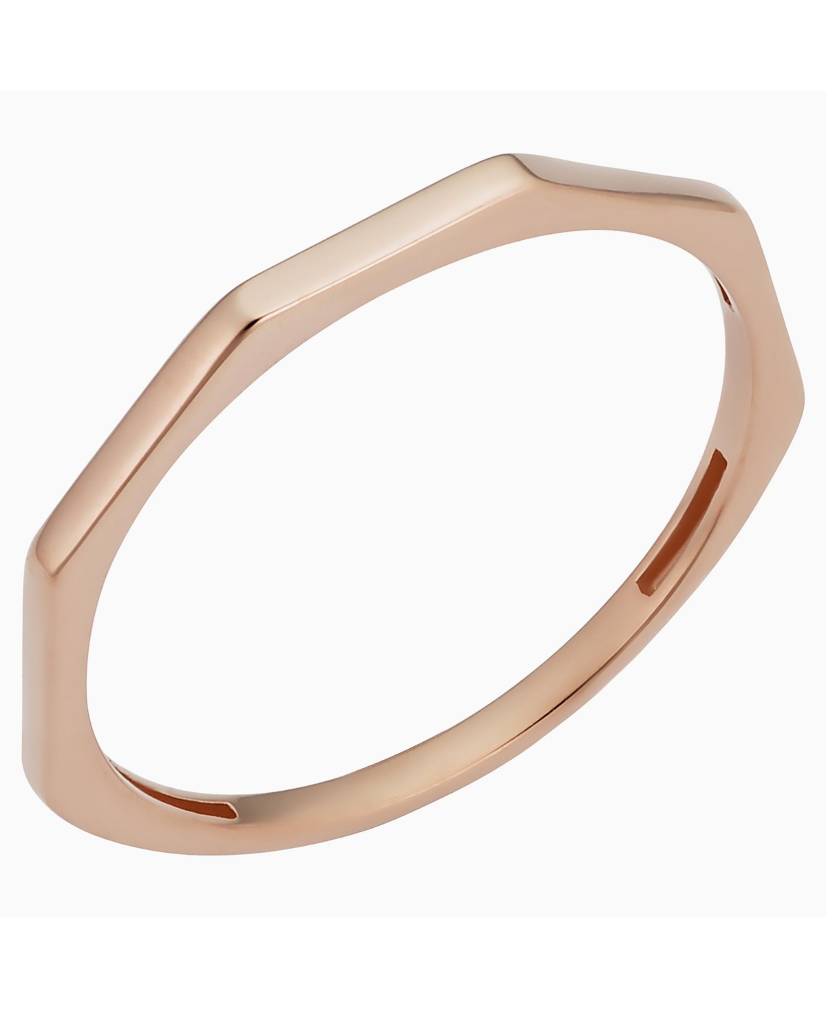 Oradina 14k Rose Solid Gold After Hours Ring In Rose Gold