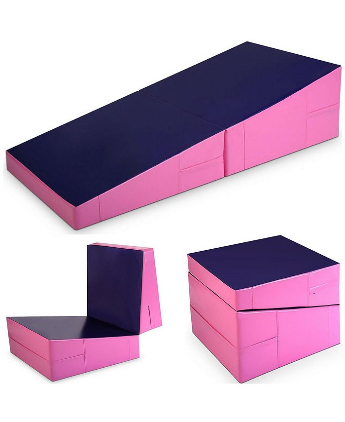 Costway Incline Gymnastic Pad Folding Wedge Ramp Gym Fitness Exercise