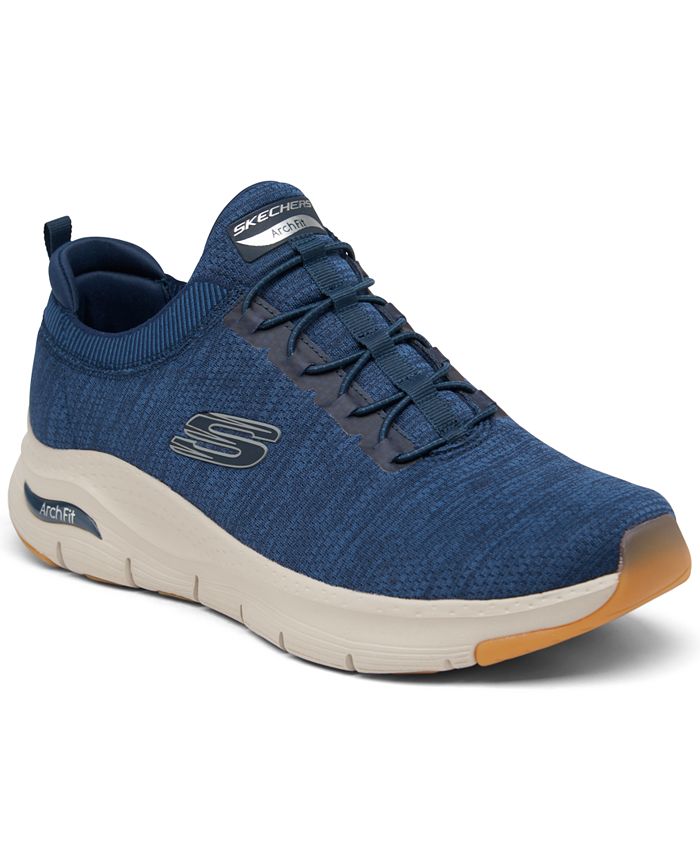 Skechers Men's Arch Fit - Waveport Casual Athletic Sneakers from Finish ...