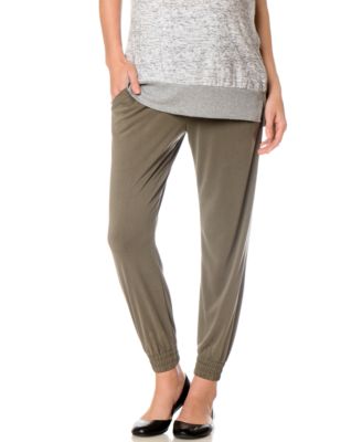 Splendid - Maternity Drawstring-Waist Tapered Soft Pants