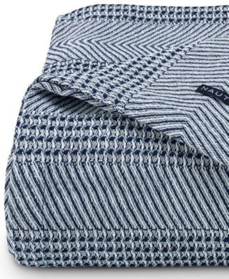 CLOSEOUT! Chevron Stripe Yarn Dye Cotton Blanket, Twin