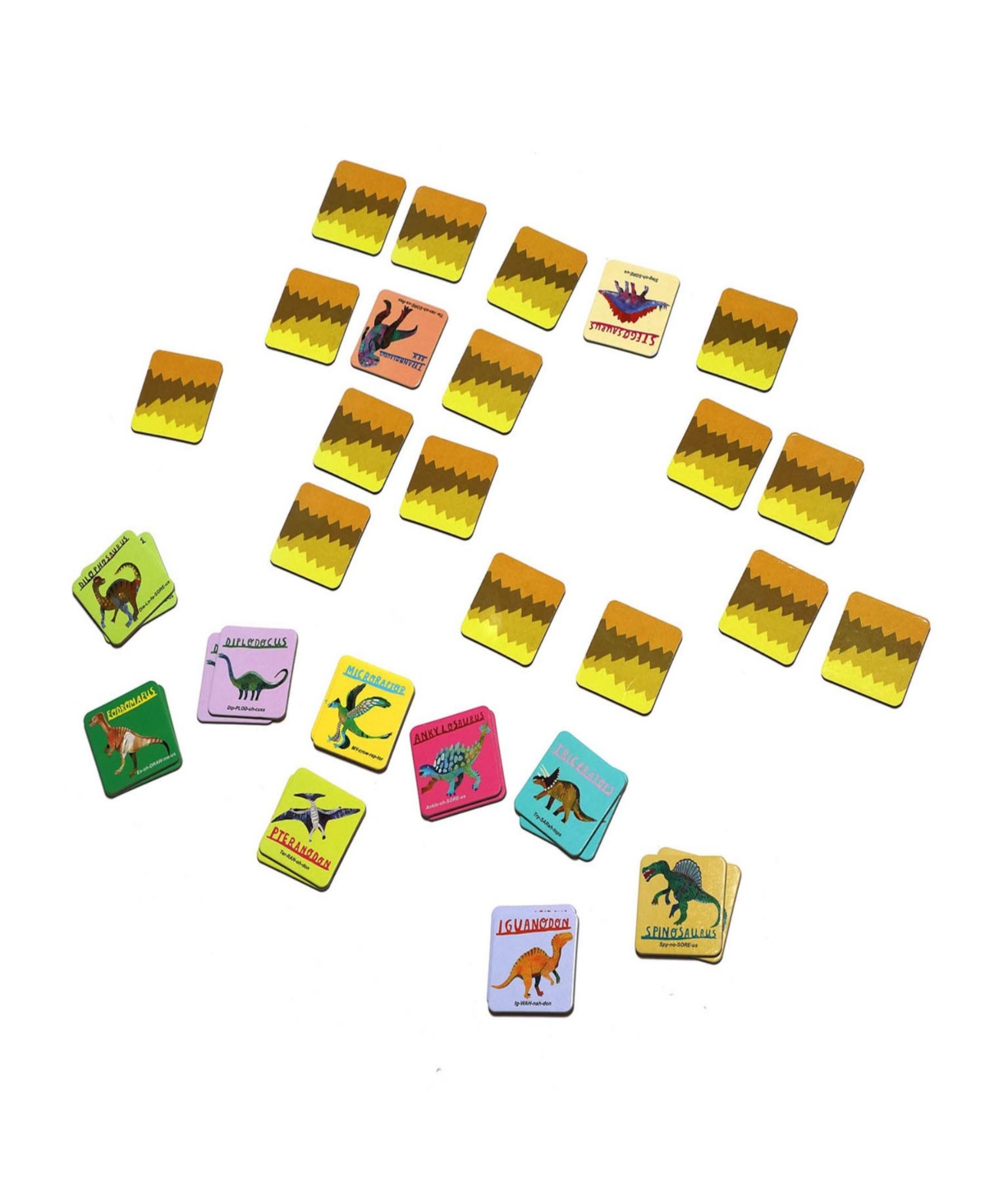 Shop Eeboo Dinosaurs Little Memory And Matching Game In Multi