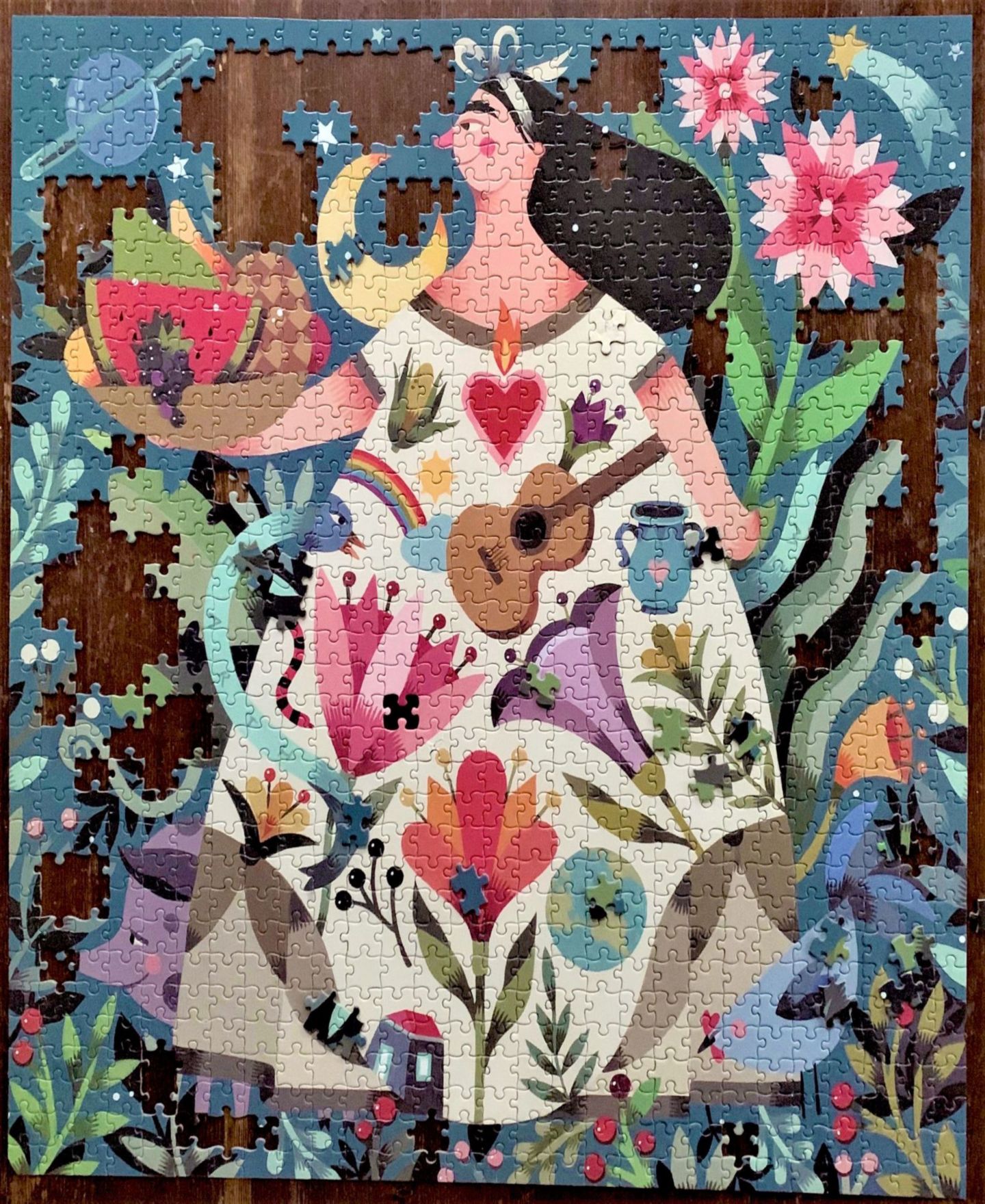 Детский пазл Eeboo Mother Earth 1000 Piece Square Puzzle, Ages 14+ — фото 6