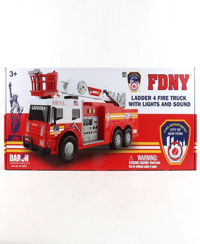 Fdny Ladder Fire Truck Lights Sound Daron Worldwide, 24