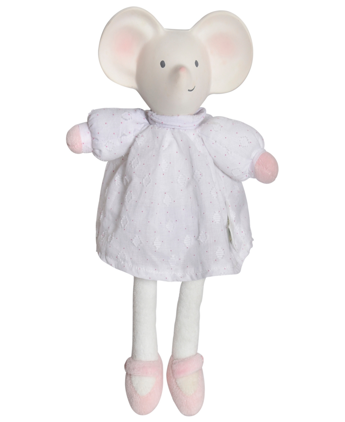 Meiya Alvin Babies' Tikiri Toys Meiya The Mouse Soft Fabric Bodied Doll With Rubber Head Toy, Great For Teething In Multi