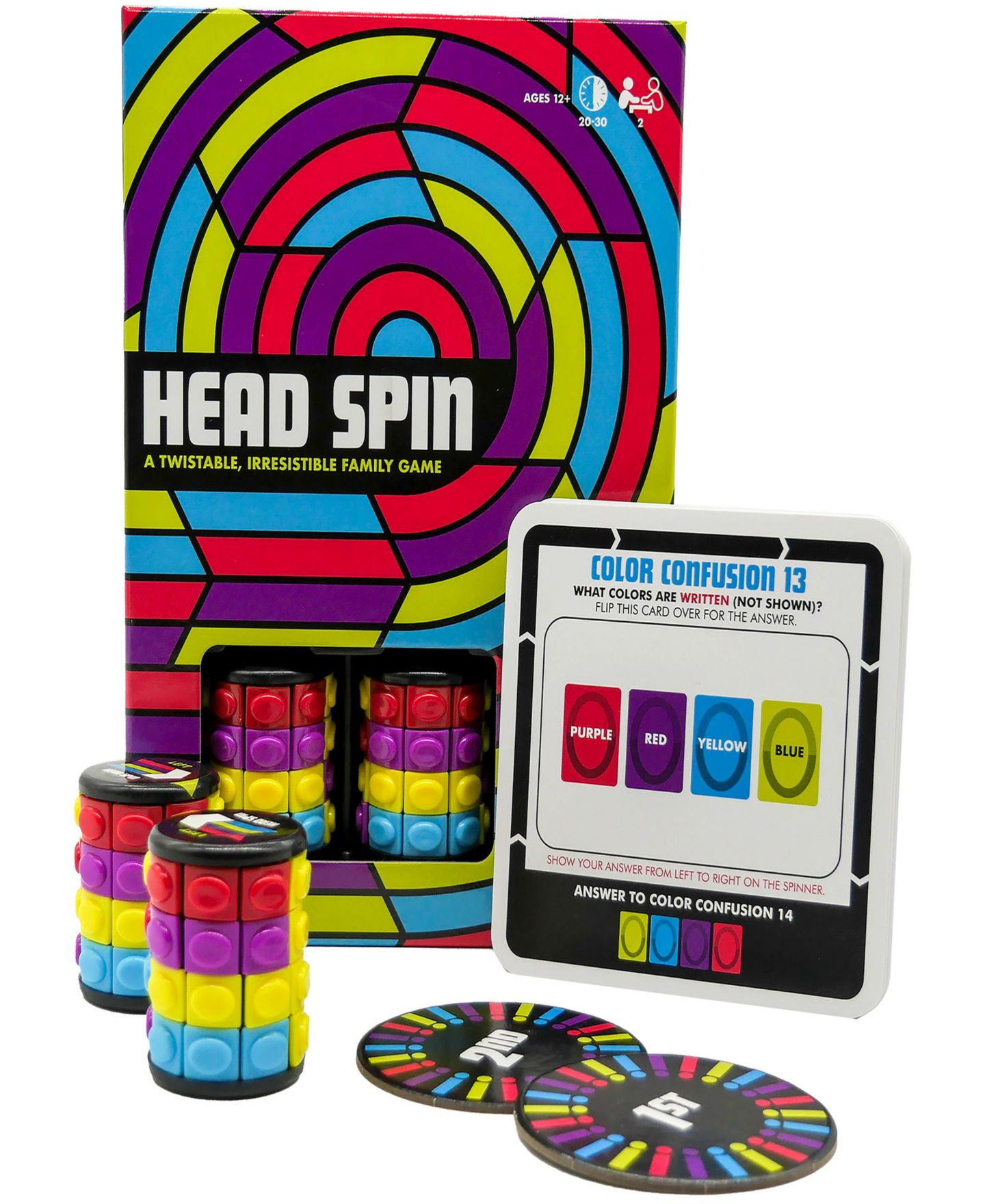 Детская настольная игра Project Genius Head Spin Two-Player Fidget-Spinner Board Game, Ages 12+ — фото 5
