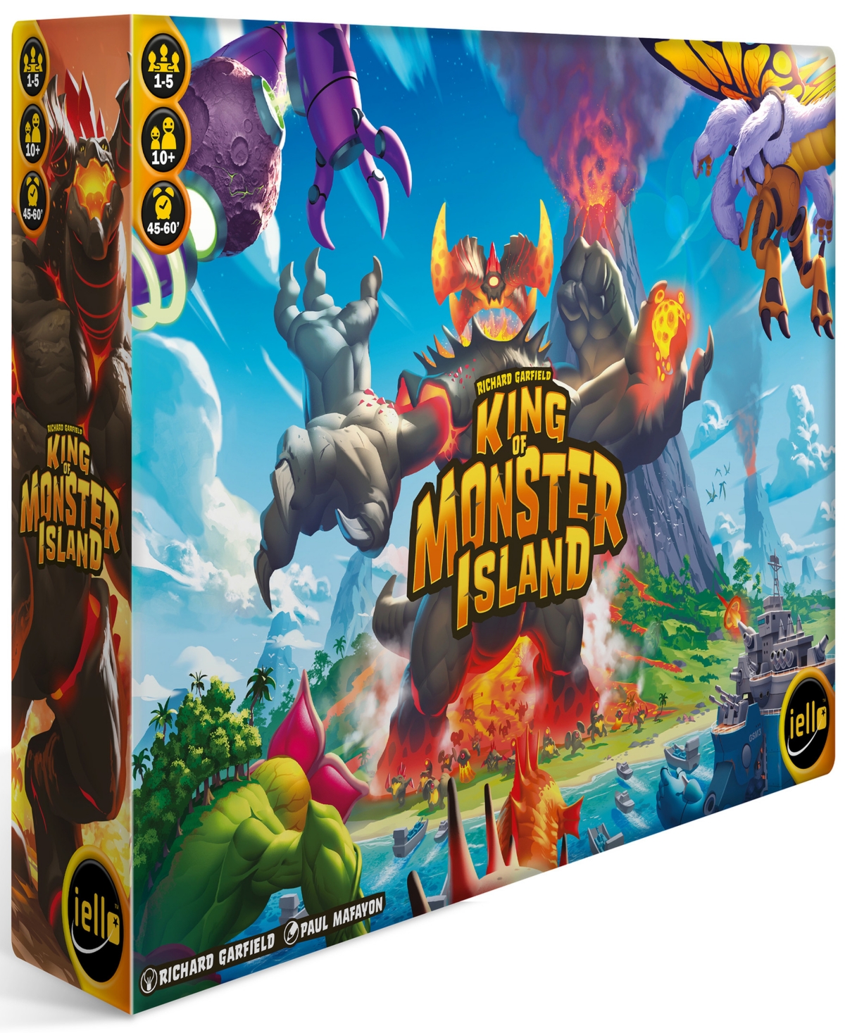 Iello Kids' King Of Monster Island Strategy Family Cooperative Board Game Sequel Of The King Of Line In Multi