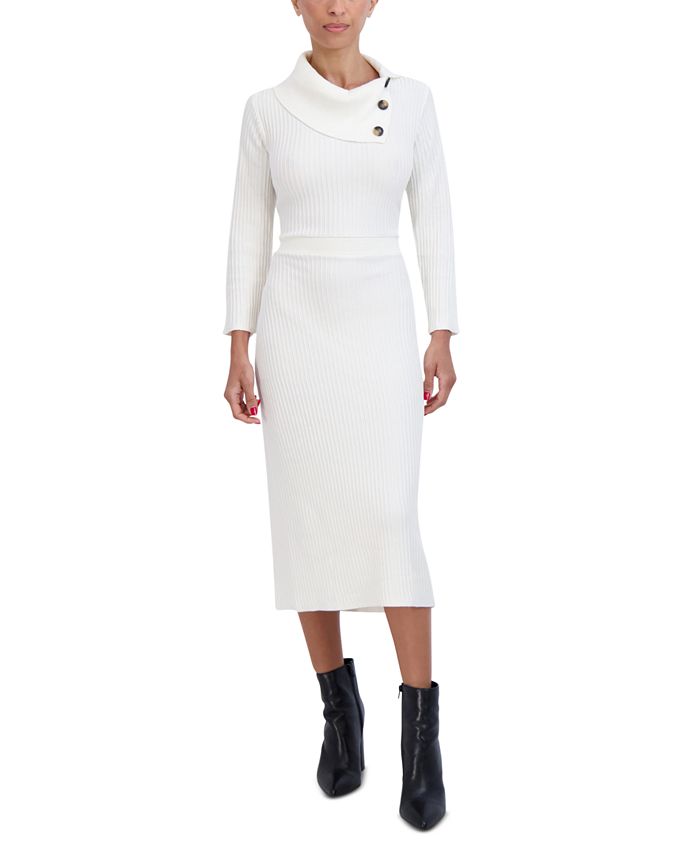 Macy's white best sale sweater dress