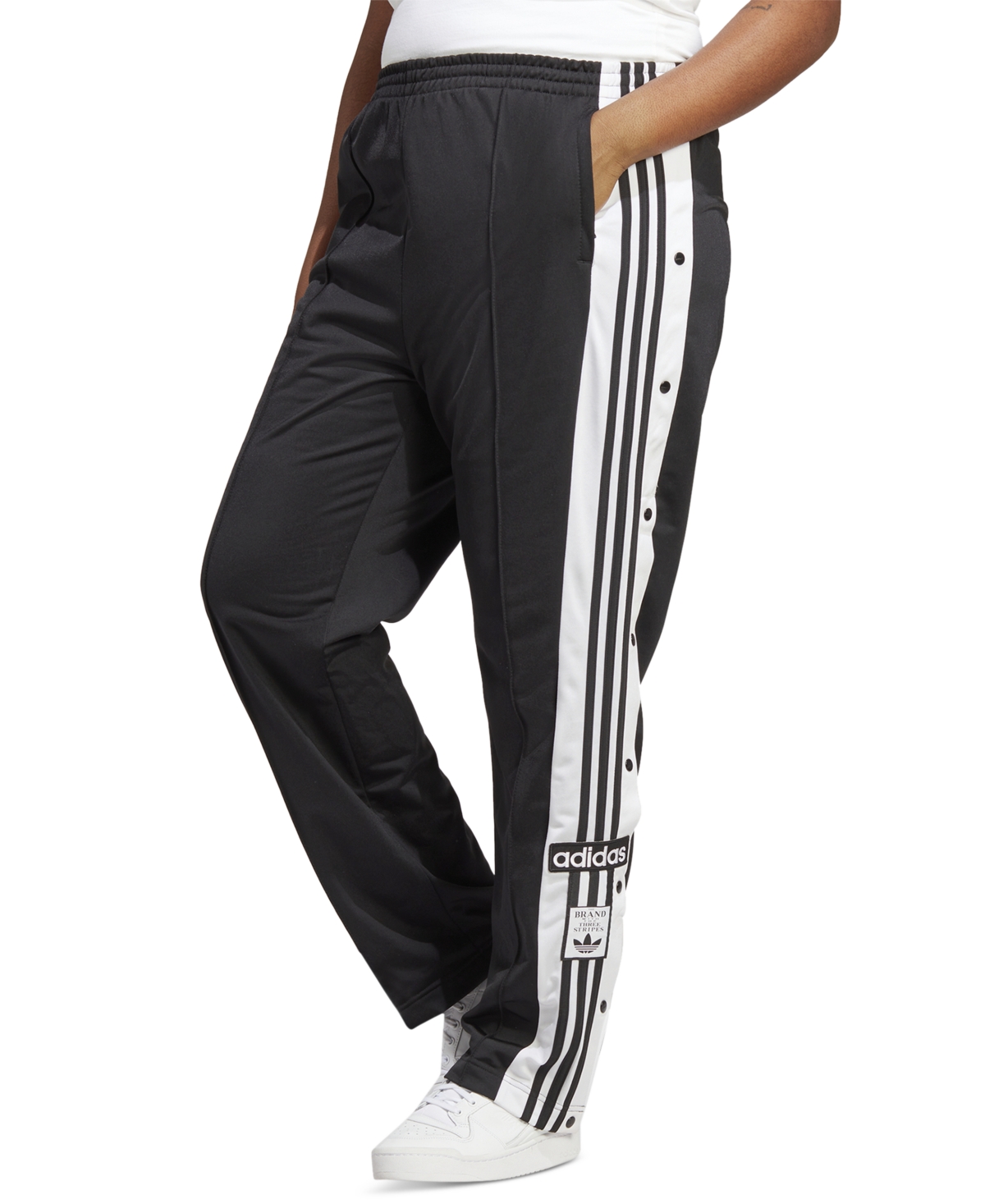 Adidas Originals Originals Plus Size Adibreak 3-stripes Snap-leg Joggers In Black