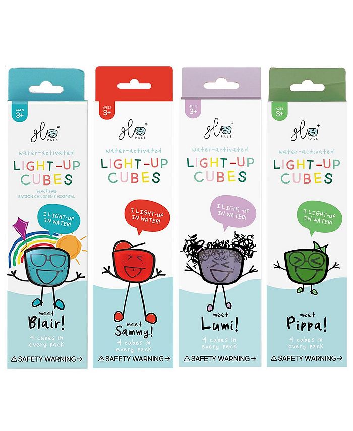 Glo Pals Light Up Water Cubes Set of 16 Cubes Red, Blue, Green