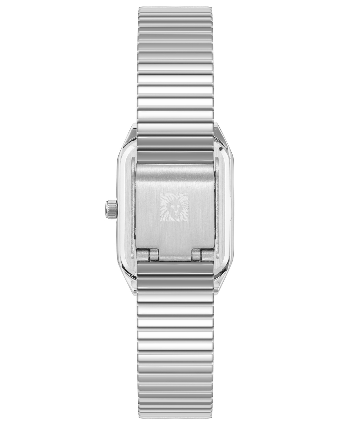 Shop Anne Klein Women's Square Silver-tone Stainless Steel Watch, 35mm