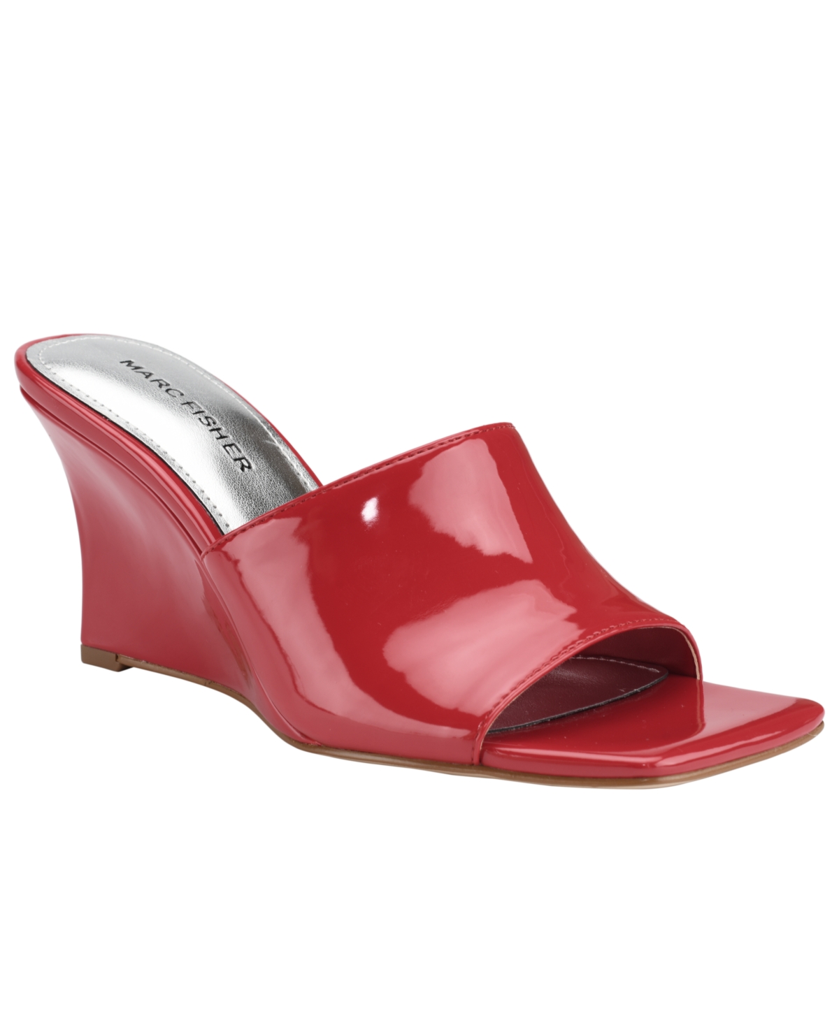 Marc Fisher Women s Rollo Square Toe Slip on Wedge Sandals Women s Shoes Smart Closet