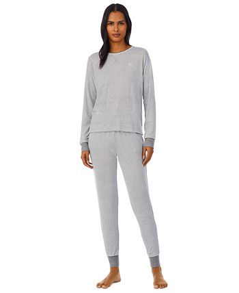 Lauren Ralph Lauren Women's Long-Sleeve Jogger Pajamas Set & Reviews - All  Pajamas, Robes & Loungewear - Women - Macy's