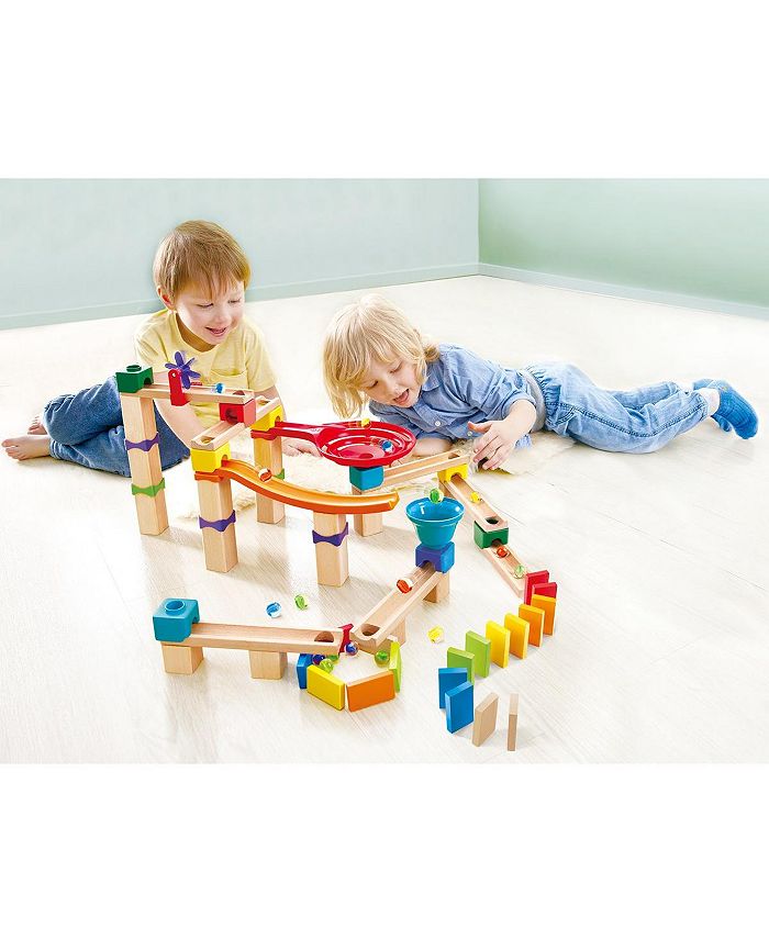 Hape Wooden Marble Run Race Track 81 PCS Macy's