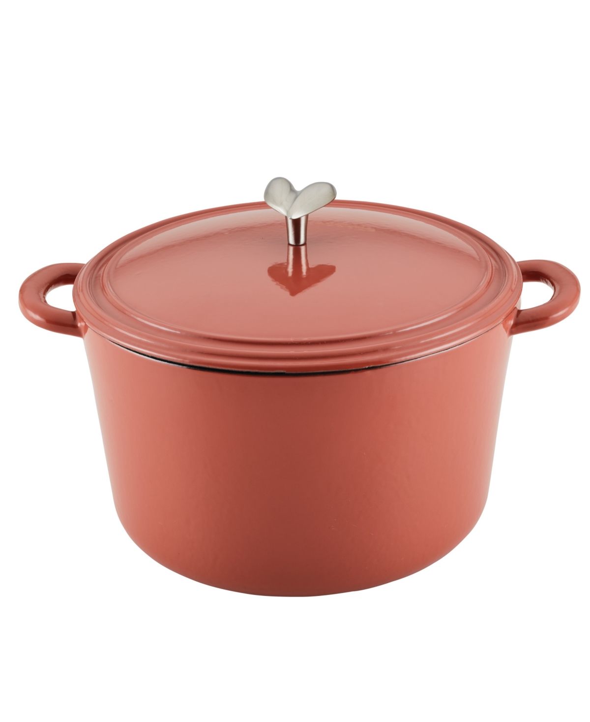 Shop Ayesha Curry Enamelled Cast Iron 6 Quart Dutch Oven With Lid In Redwood Red