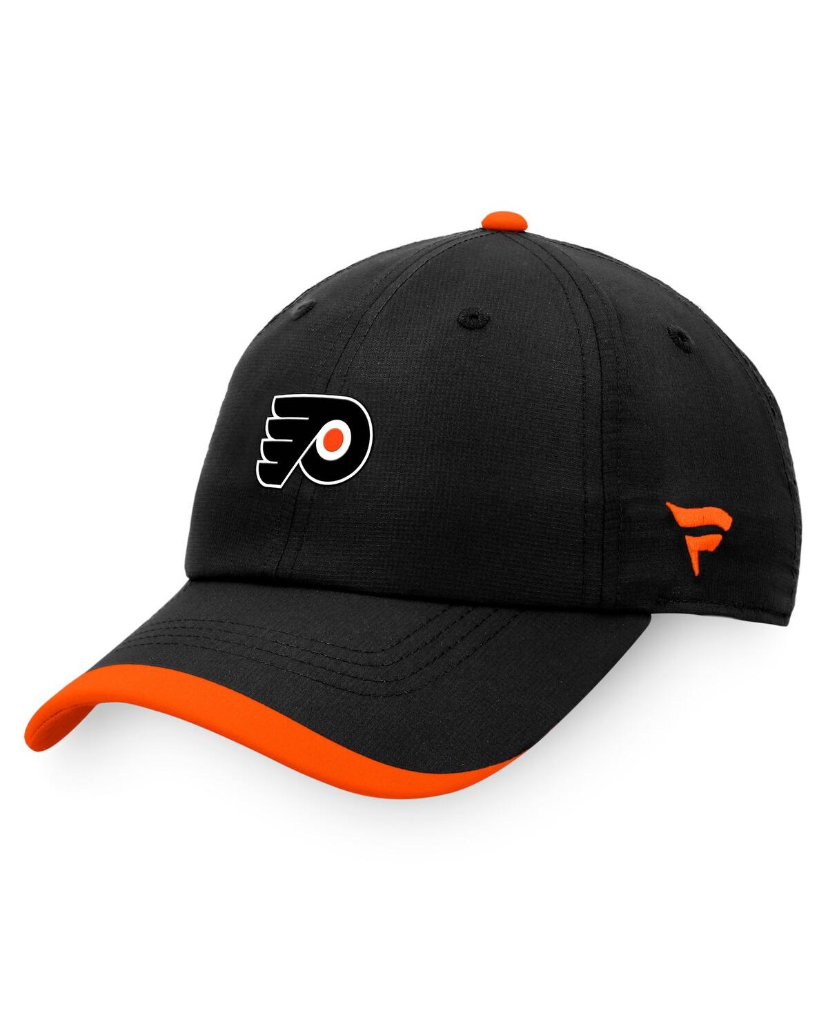 Shop Fanatics Men's  Black Philadelphia Flyers Authentic Pro Rink Pinnacle Adjustable Hat