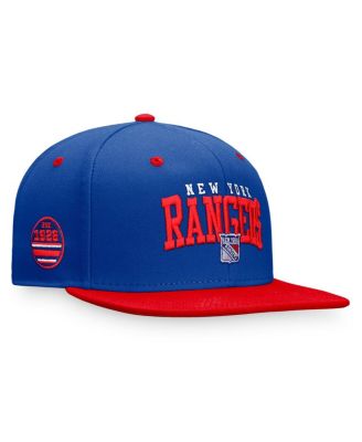Men's Fanatics Blue, Red New York Rangers Iconic Two-Tone Snapback Hat ...