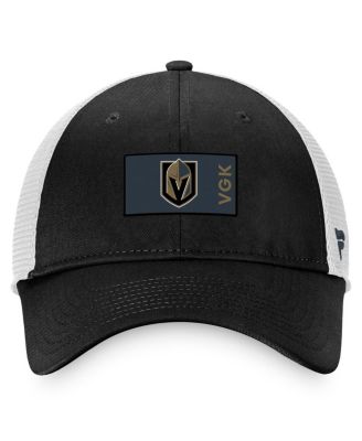 Men's Black, White Vegas Golden Knights Authentic Pro Rink Trucker Snapback Hat