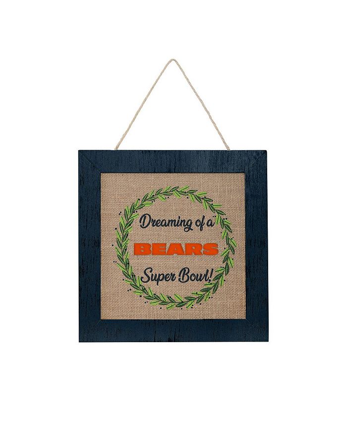 Lids Chicago Bears FOCO 12'' Double-Sided Burlap Sign