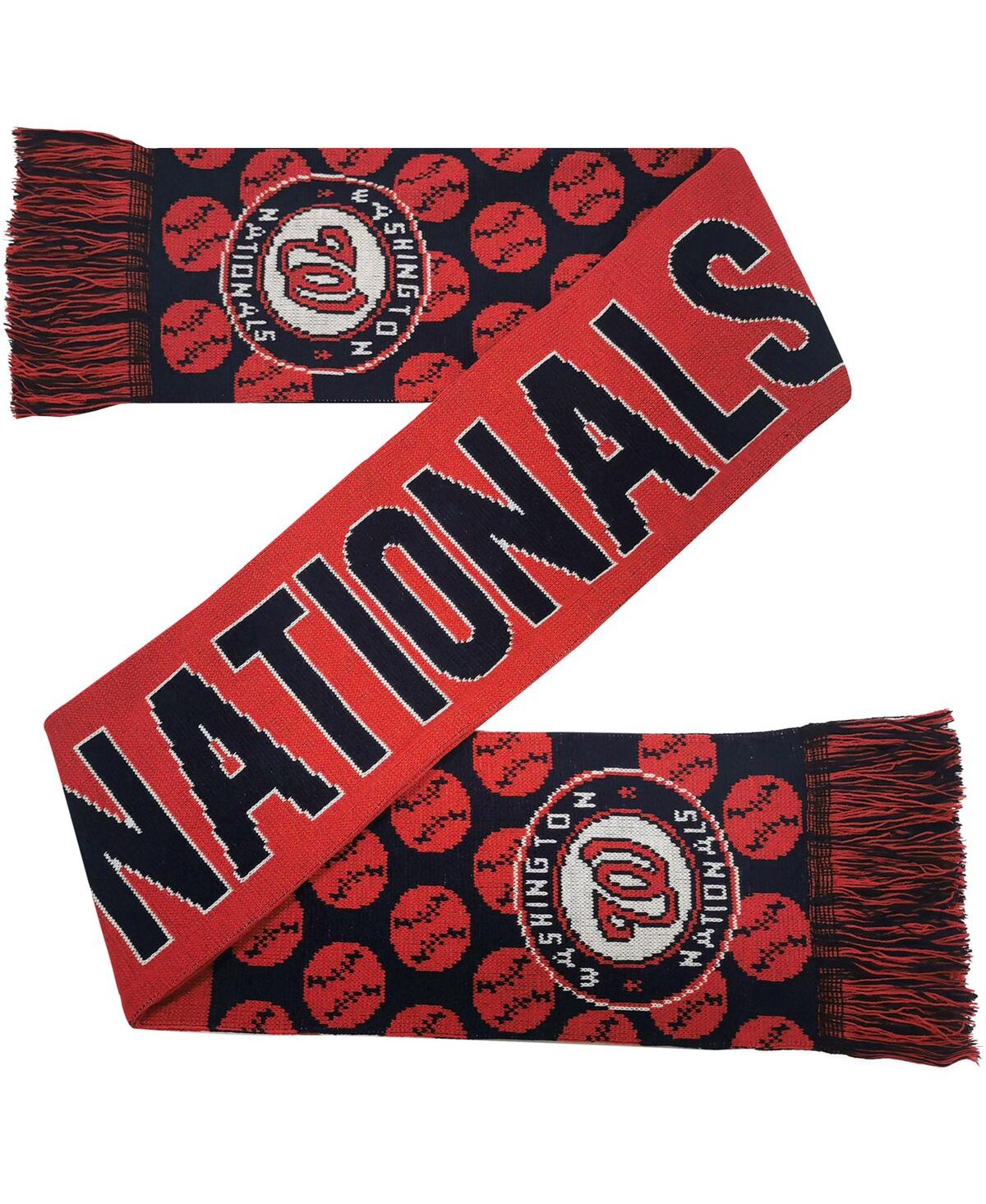 Foco Men's And Women's  Washington Nationals Reversible Thematic Scarf In Red