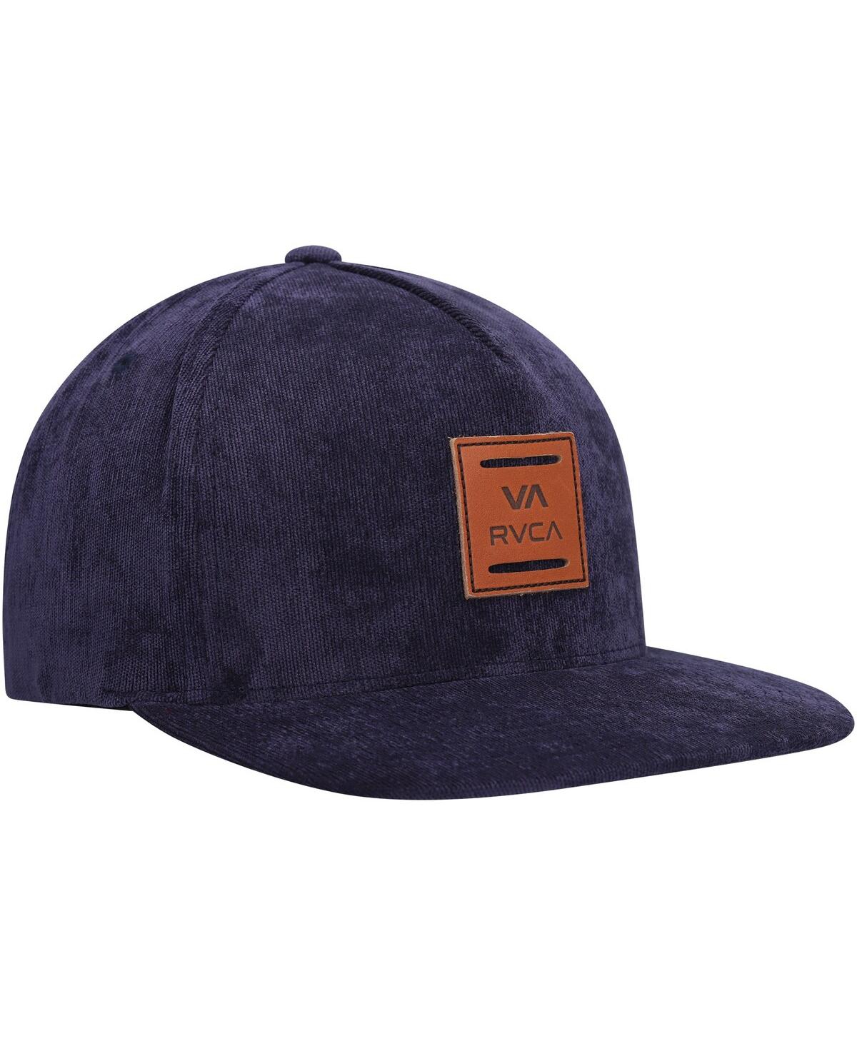 Shop Rvca Men's  Navy All The Way Snapback Hat