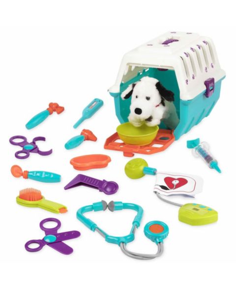 Детские игрушки Battat Dalmatian Vet Kit 16-Piece Playset, Ages 2+