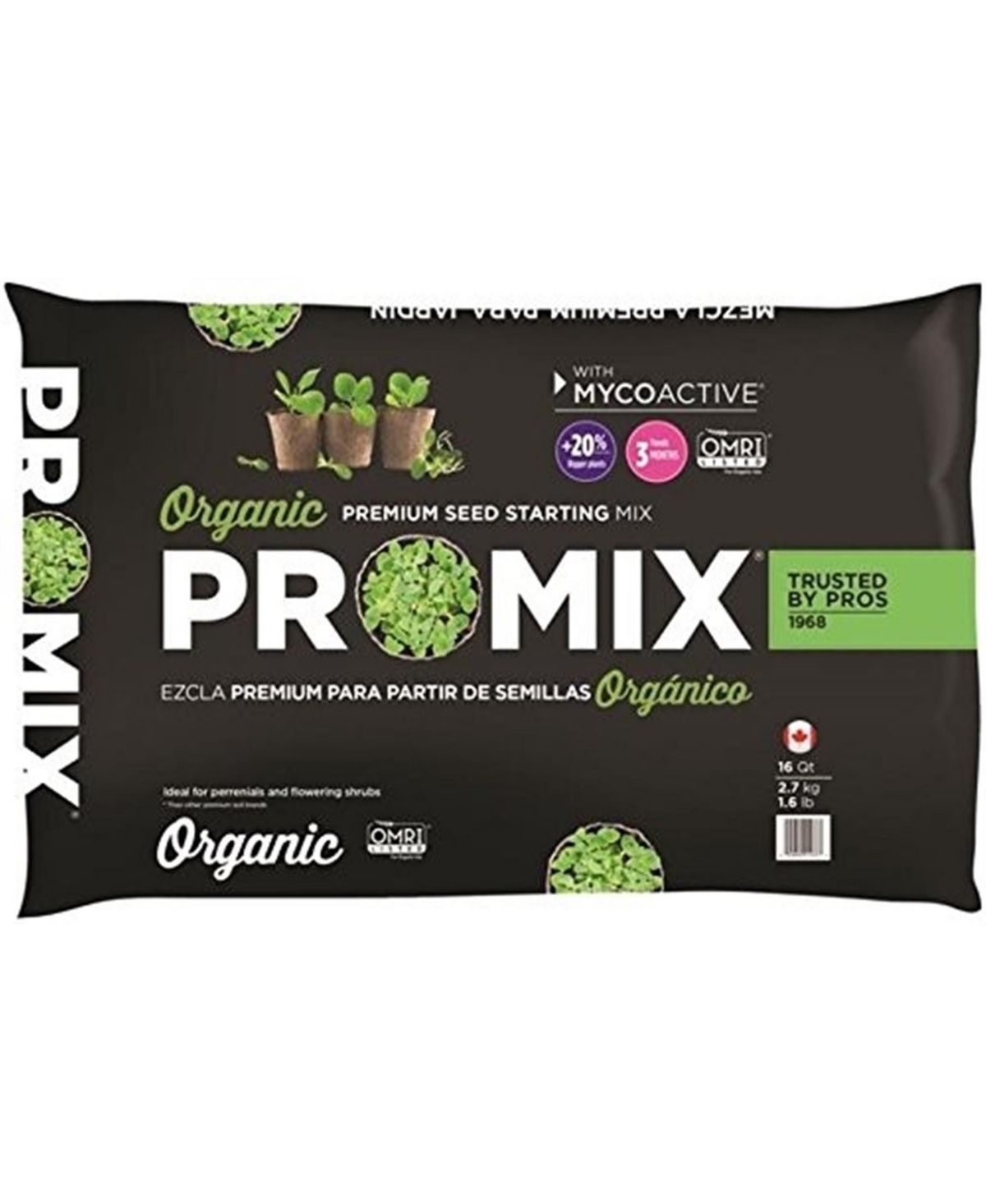 Pro-mix Organic Seed Starting Mix, 16 Quart - Multi
