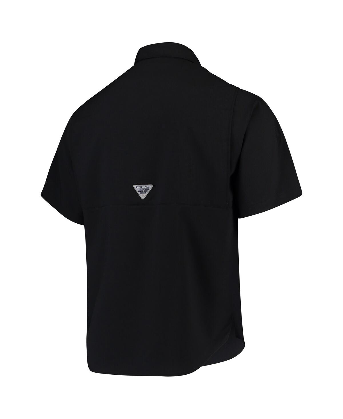 Shop Columbia Men's  Black Virginia Tech Hokies Pfg Tamiami Omni-shade Button-down Shirt