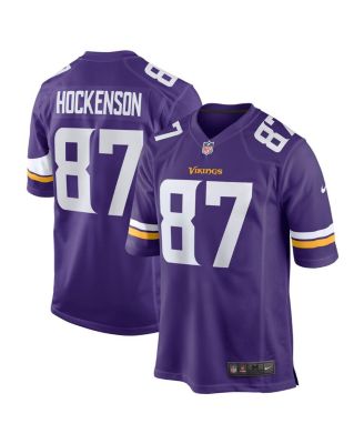 Men's Nike T.j. Hockenson Purple Minnesota Vikings Game Player Jersey Size: Small