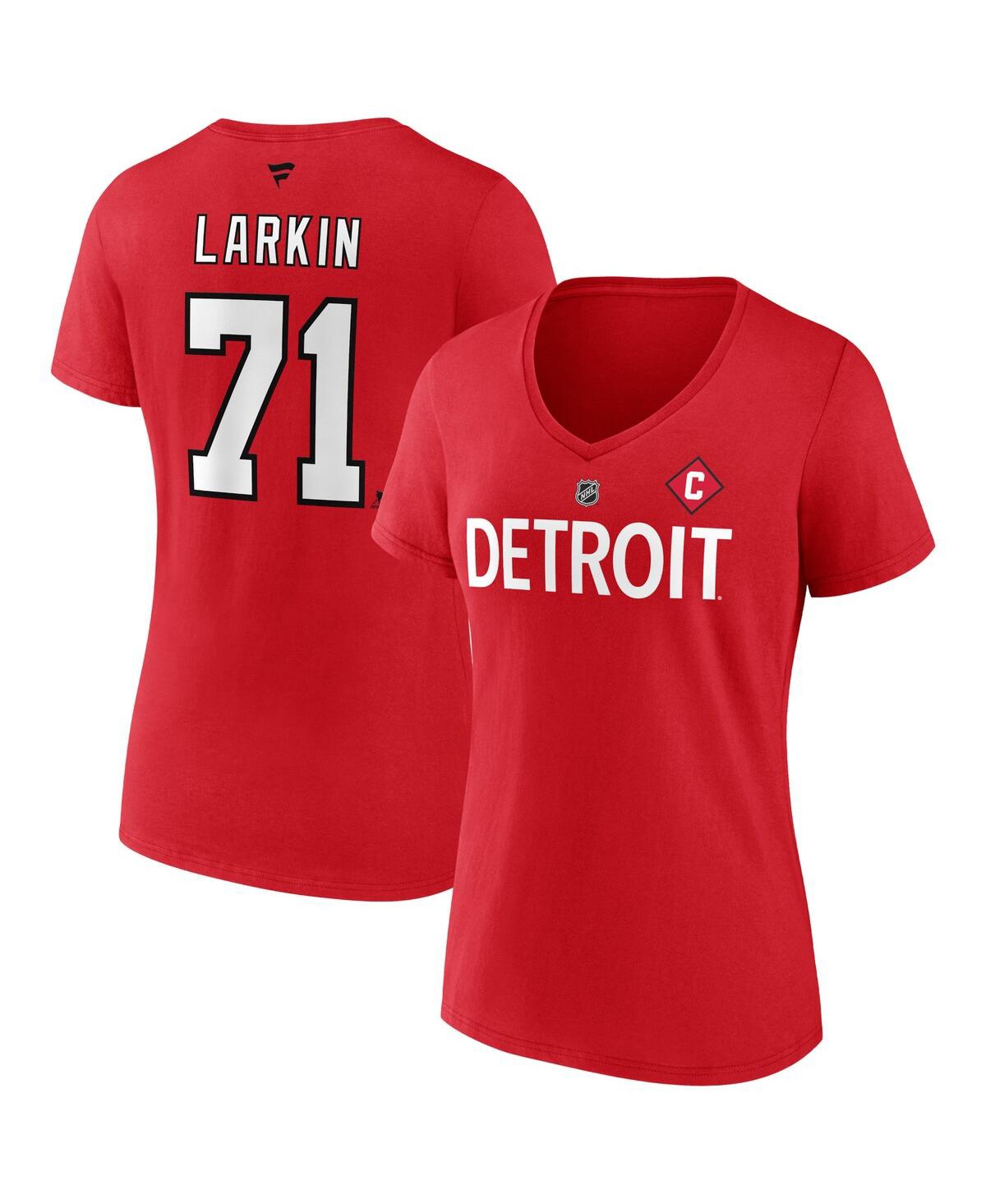 Fanatics Branded Dylan Larkin Red Detroit Red Wings Special Edition 2.0 Name & Number V-neck T-shirt In Red
