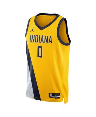 ジョーダンブランド Jordan NBA ジャージー Haliburton Jordan Men's and Women's Tyrese Haliburton Gold Indiana