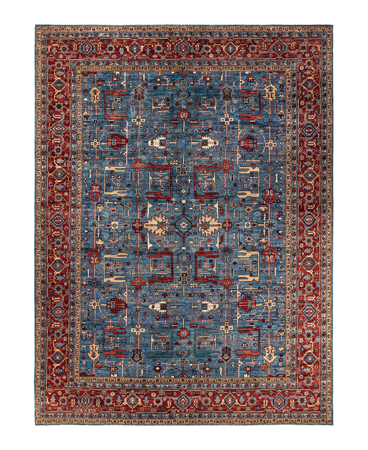 Adorn Hand Woven Rugs Serapi M1973 10'2in x 13'10in Area Rug - Mist