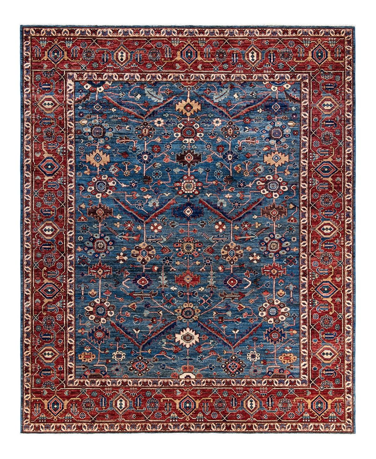 Adorn Hand Woven Rugs Serapi M1973 8'1in x 9'10in Area Rug - Mist