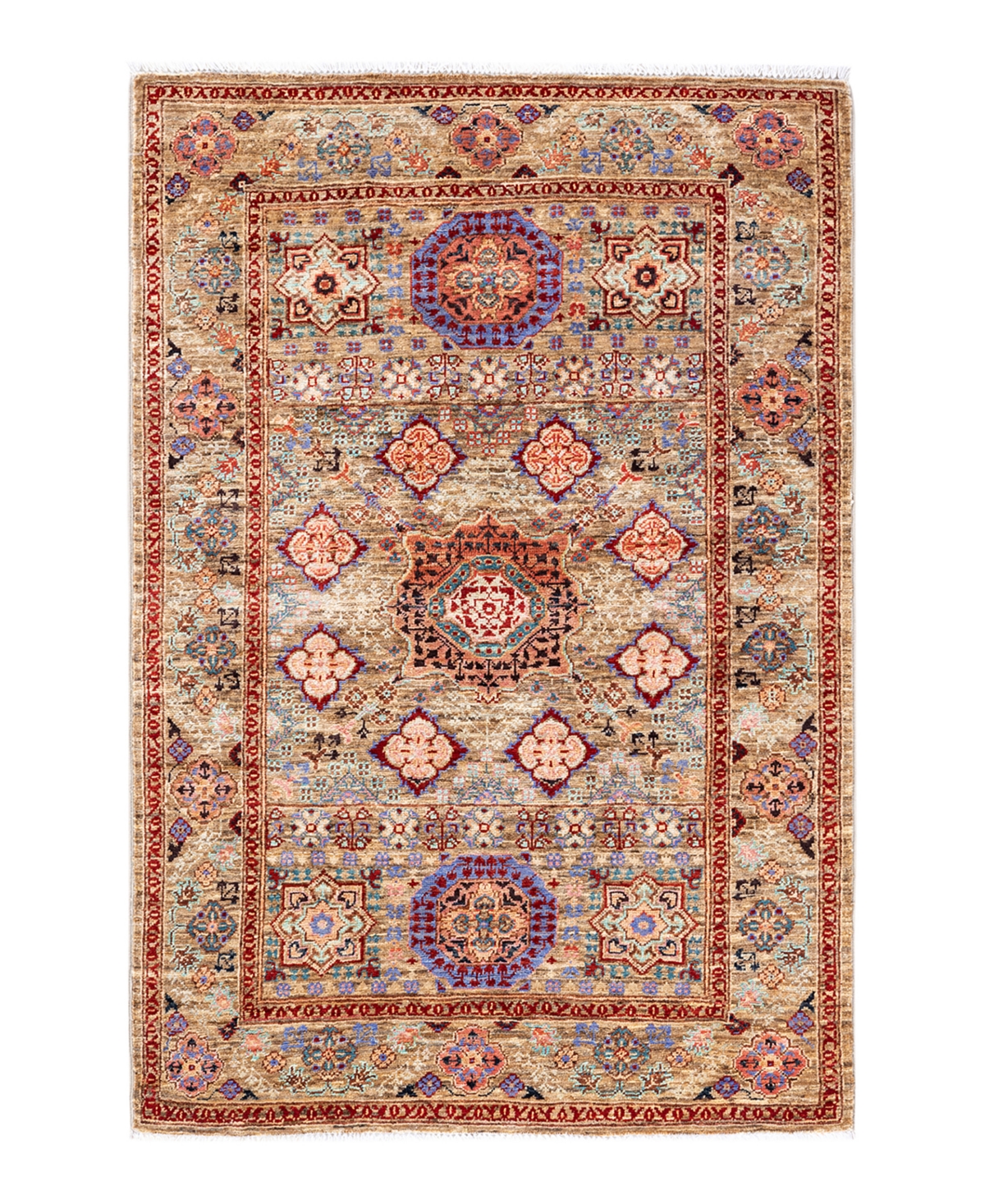 Adorn Hand Woven Rugs Serapi M1973 3'4in x 4'10in Area Rug - Yellow