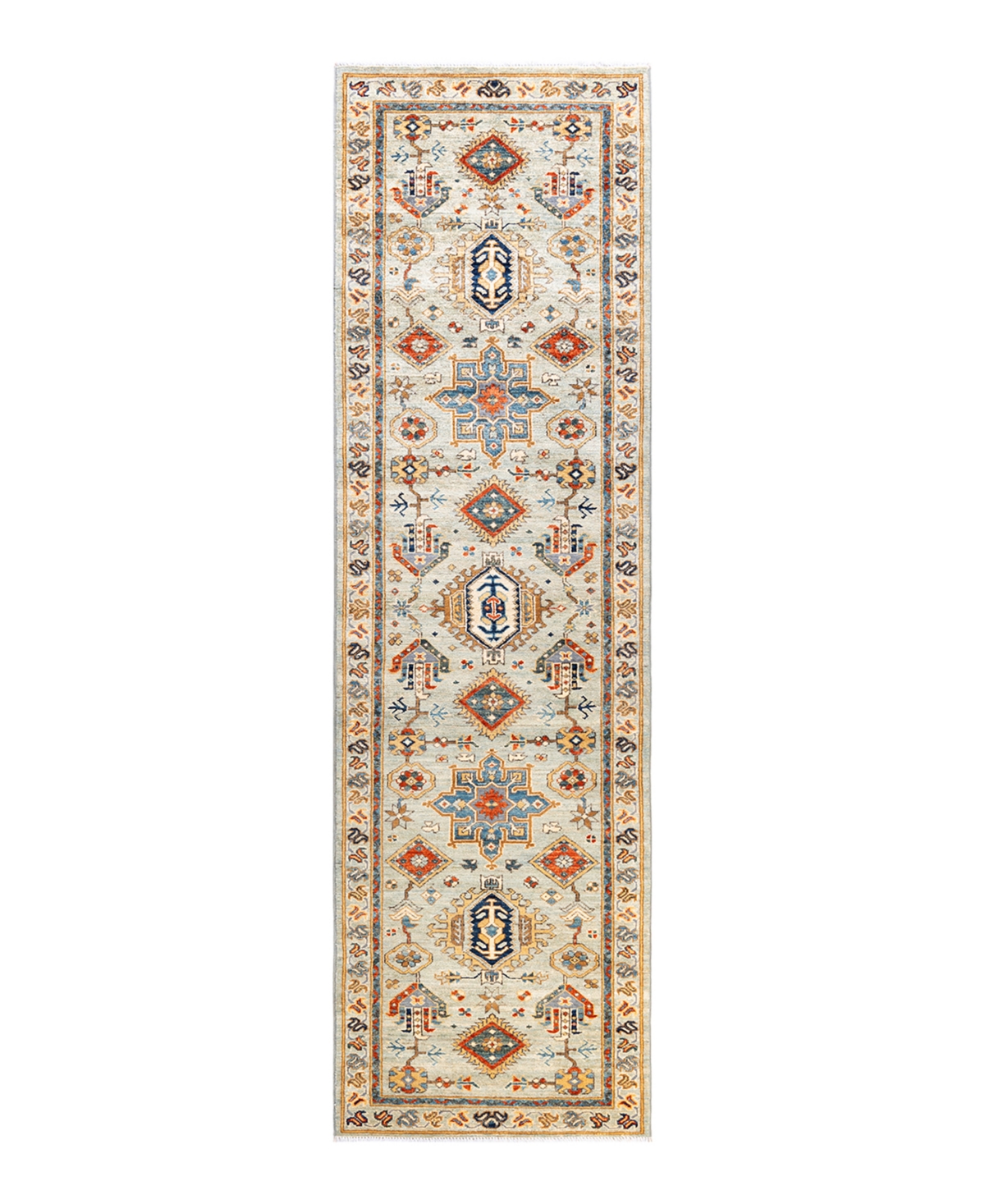 Adorn Hand Woven Rugs Serapi M1973 2'8in x 9'8in Runner Area Rug - Gray