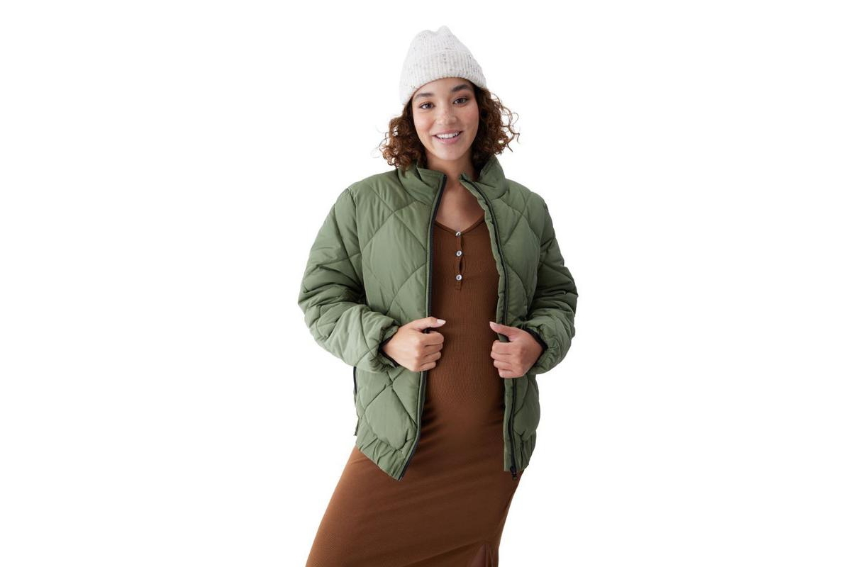 INGRID & ISABEL WOMEN'S MATERNITY GROW WITH YOU PUFFER JACKET