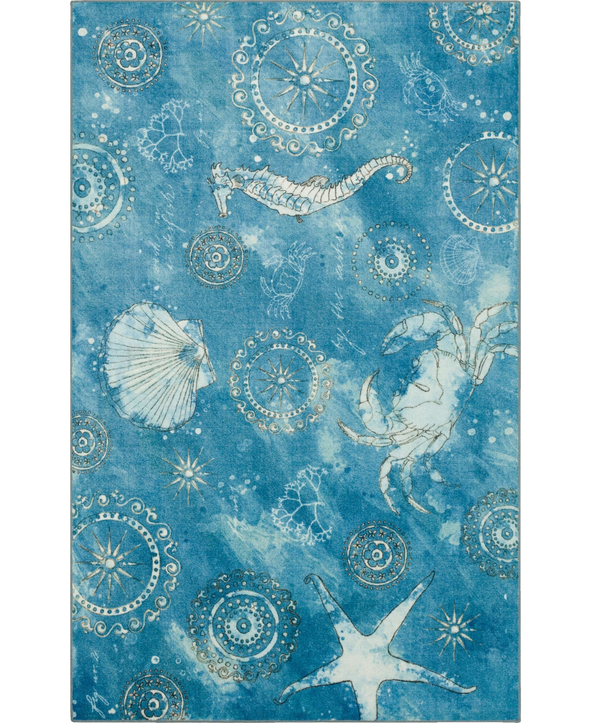Mohawk Prismatic Coastal Splash 8' x 10' Area Rug - Aqua