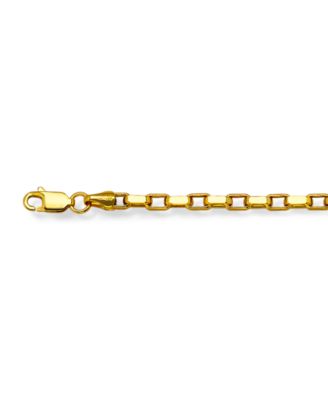 Elongated Box Link 24" Chain Necklace (3mm) in 14k Gold