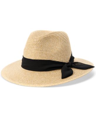 Giani Bernini - Women's Chiffon Tie Straw Panama Hat