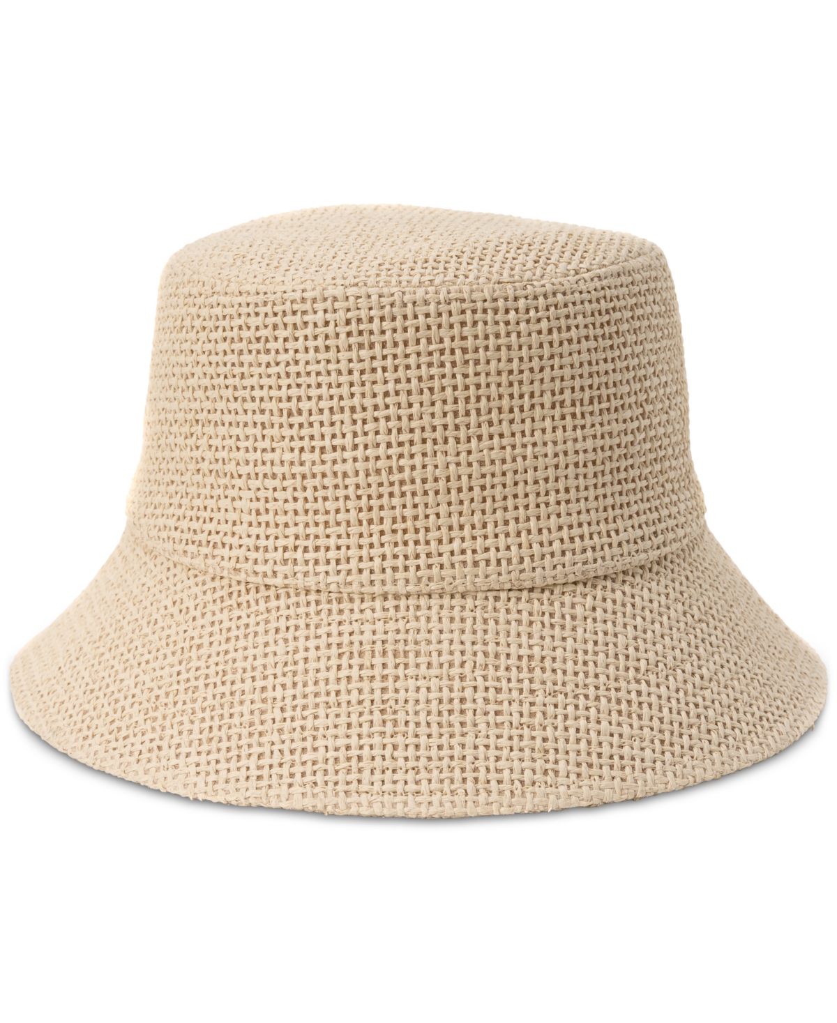 Straw Bucket Hat, Created for Macy's - Natural