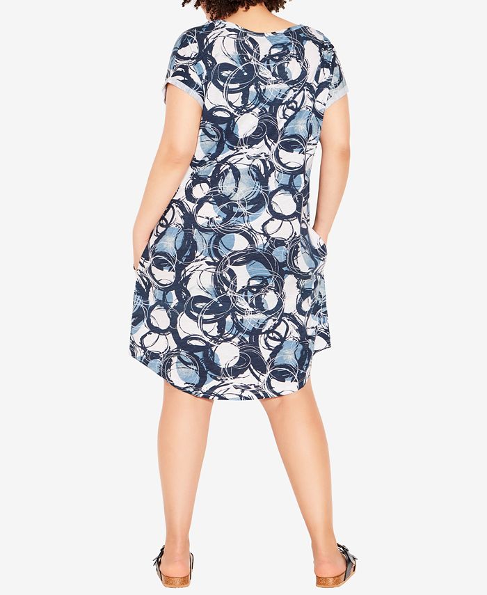 Avenue Plus Size Summer Day Print Dress - Macy's