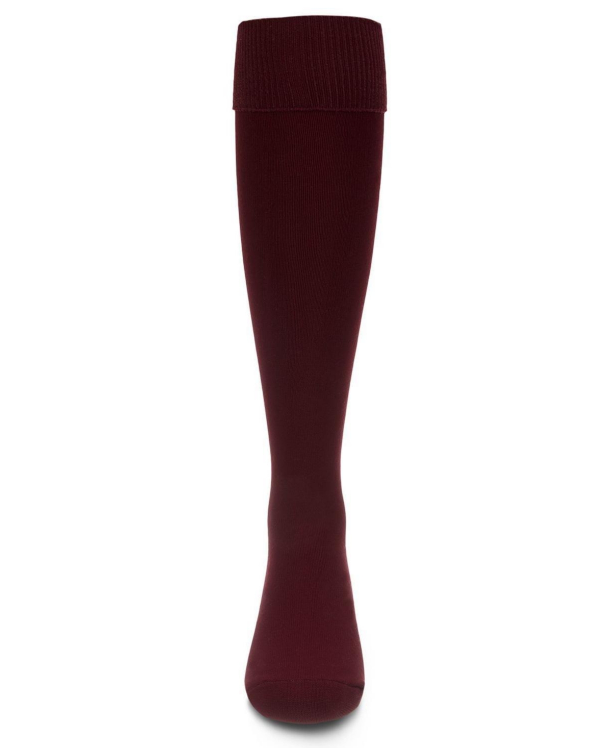 MeMoi Girls Cuffed Opaque Knee High Socks