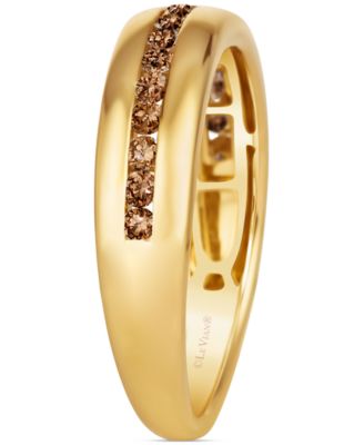 Chocolatier&reg; Men's Chocolate Diamond Band (1/2 ct. t.w.) in 14k Gold